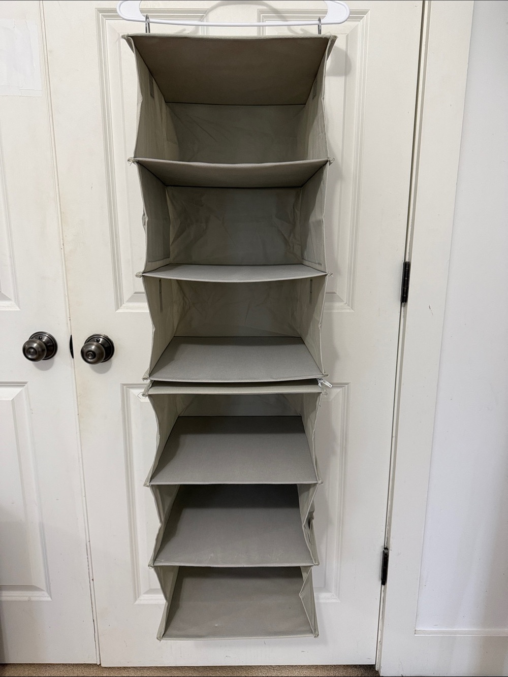 Brightroom 6 Shelf Hanging Fabric Storage Organizer - 6-Tier Fabric NWOT